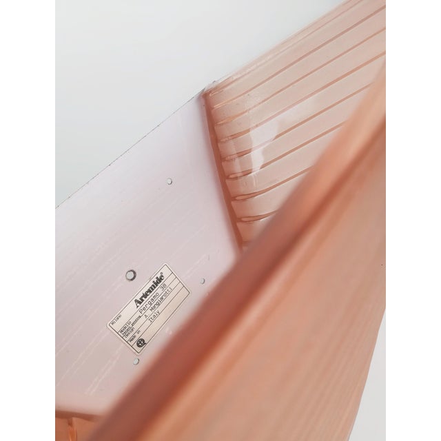 Pink Glass Pergamo 38 Wall Sconces by A. Mangiarotti for Artemide, 1980s, Set of 2 For Sale - Image 3 of 18