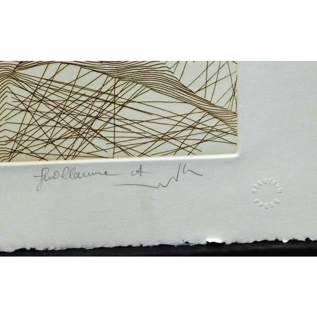 Guillaume Azoulay "Deux Chevaux" Ed.100 Original Art Etching For Sale - Image 4 of 5