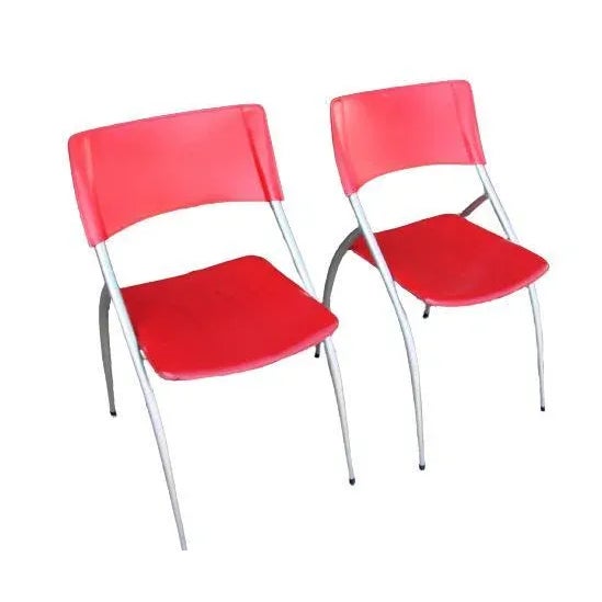Metal Set of Italian Calligaris Chairs, 1990s For Sale - Image 7 of 11