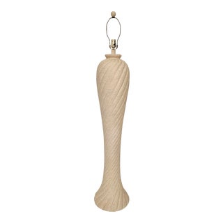Vintage Plaster Spiral Floor Lamp by Dynasty Lamps For Sale