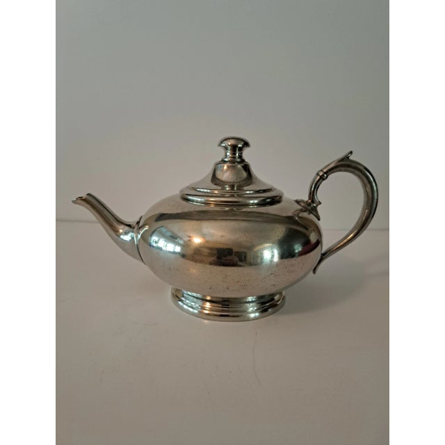 English William Roberts Pewter Tea/Coffee Service - 5 Pieces For Sale - Image 3 of 12
