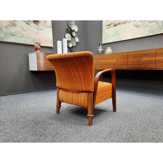 1940s French Armchairs by Hugues Steiner for Steiner, 1940s, Set of 4 For Sale - Image 5 of 15