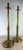 English Elegant Large Handcrafted Solid Brass Candlesticks by Maitland Smith For Sale - Image 3 of 7