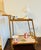 Mid-Century Modern Arteriors Sanders Bar Cart - Brand New - Cognac Leather, Blonde Oak & Antiqued Brass For Sale - Image 3 of 11