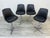 Chromcraft Mid-Century Modern Black Swivel Bar Stool ~ Set of 4 For Sale In Saint Louis - Image 6 of 9