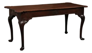 18th Century Portuguese Baroque Walnut Carved Console Table