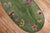 1930s Green Oval Chinese Art Deco Rug For Sale - Image 4 of 6