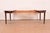Brown Baker Furniture Style Antique French Regency Louis XVI Mahogany Extension Dining Table, Newly Refinished For Sale - Image 8 of 13