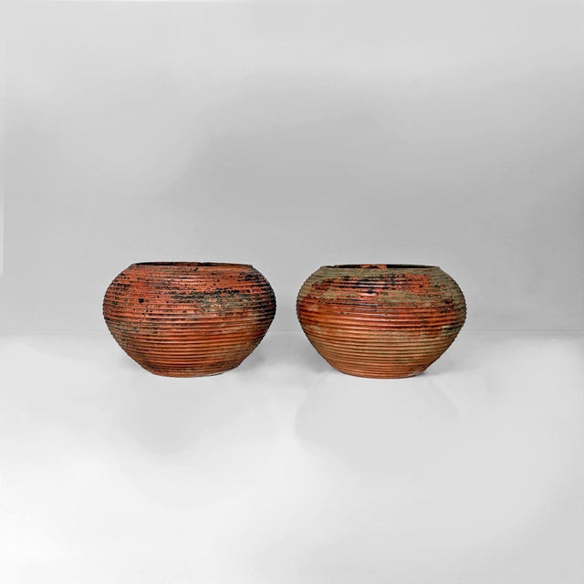 Italian Rustic Terracotta Vases, 1930s, Set of 2 For Sale - Image 17 of 17