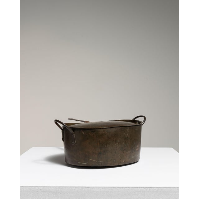 19th Century France Chocolate Metal Serving Piece For Sale - Image 14 of 15