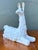 White Vintage Glazed Ceramic Llama For Sale - Image 8 of 12