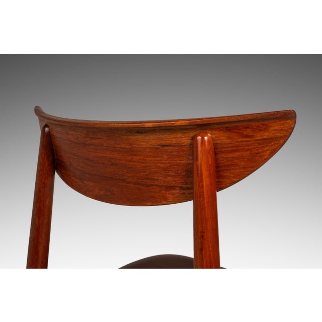 Rare Set of Six (6) Danish Mid-Century Modern Model 58 Dining Chairs in Teak by Harry Østergaard for Randers Møbelfabrik, Denmark, C. 1960s For Sale - Image 15 of 18