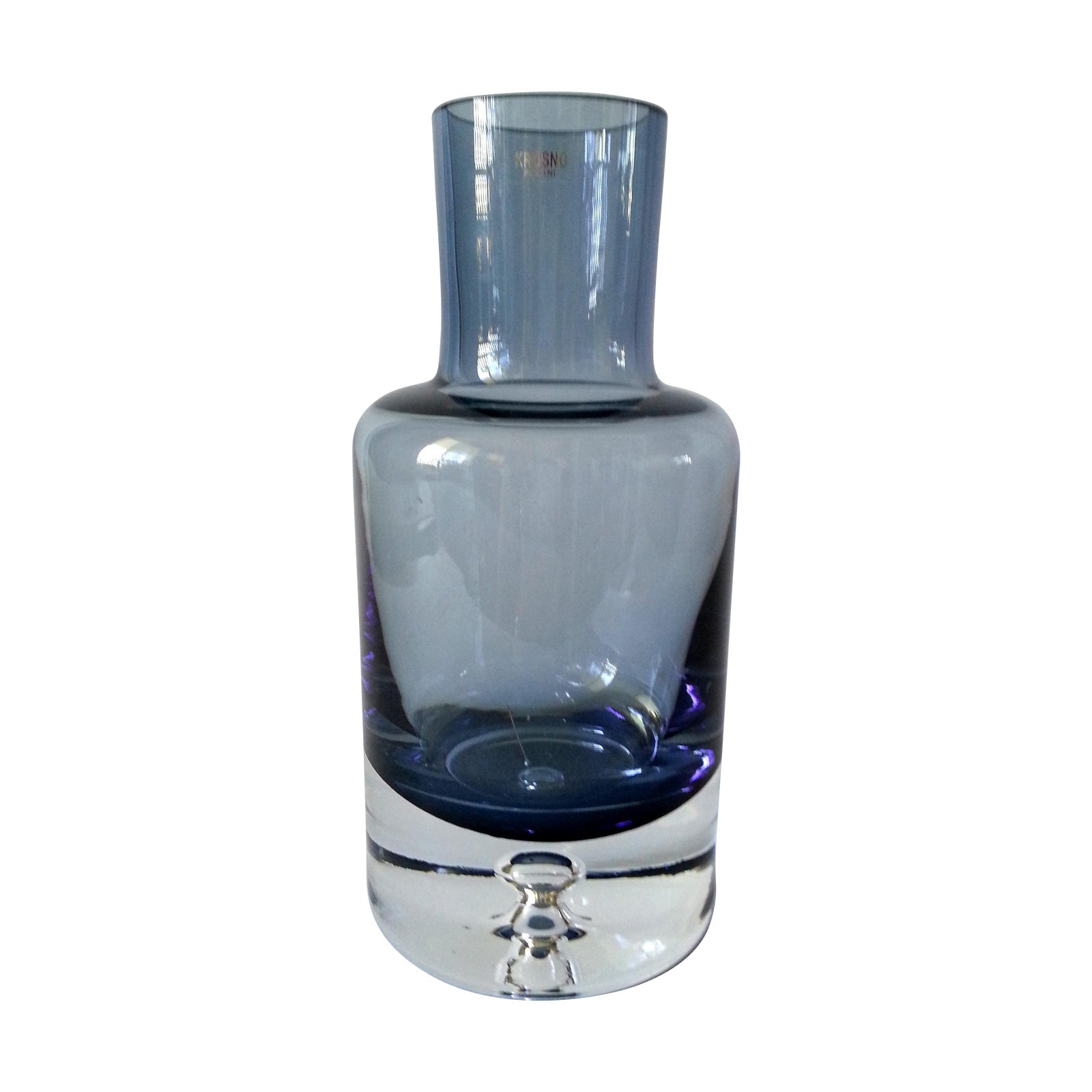 Krosno Poland Bubble Crystal Decanter Chairish