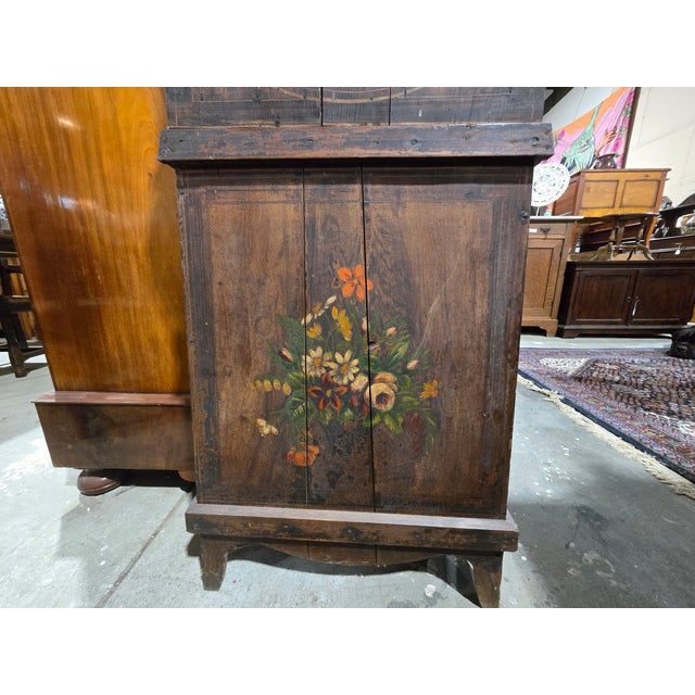 19th Century 19th Century French Provincial Hand-Painted Comtoise Grandfather Clock, Signed Poitiers For Sale - Image 5 of 14