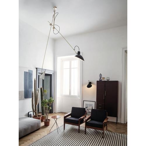 Black White VV Cinquanta Wall Lamp by Vittoriano Viganò for Astep For Sale - Image 8 of 14