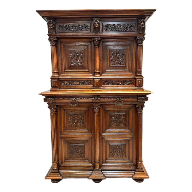 Antique Renaissance Revival Cabinet For Sale