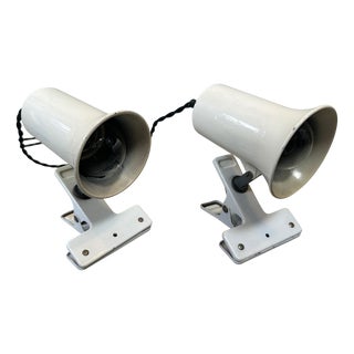 Vintage Industrial Clamp Spotlights from Lita, Set of 2 For Sale