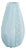 Italian Ice Blue Murano Glass Vase with Wave Appliqué, 1950s For Sale