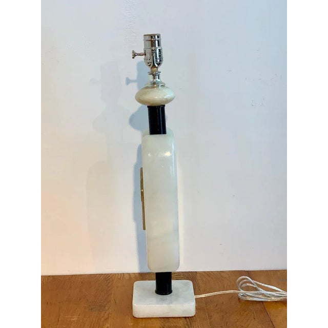 Mid 20th Century Mid 20th Century Italian Mid-Century Marble Ameba Sculpture Lamp For Sale - Image 5 of 13