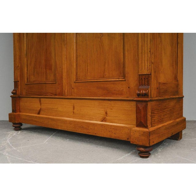 19th Century Gründerzeit Wardrobe in Pine For Sale - Image 18 of 18