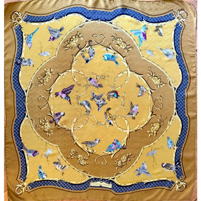 1960s Hermès La Clé Des Champs 1965 Silk Scarf Designed by Françoise Faconnet For Sale - Image 5 of 11