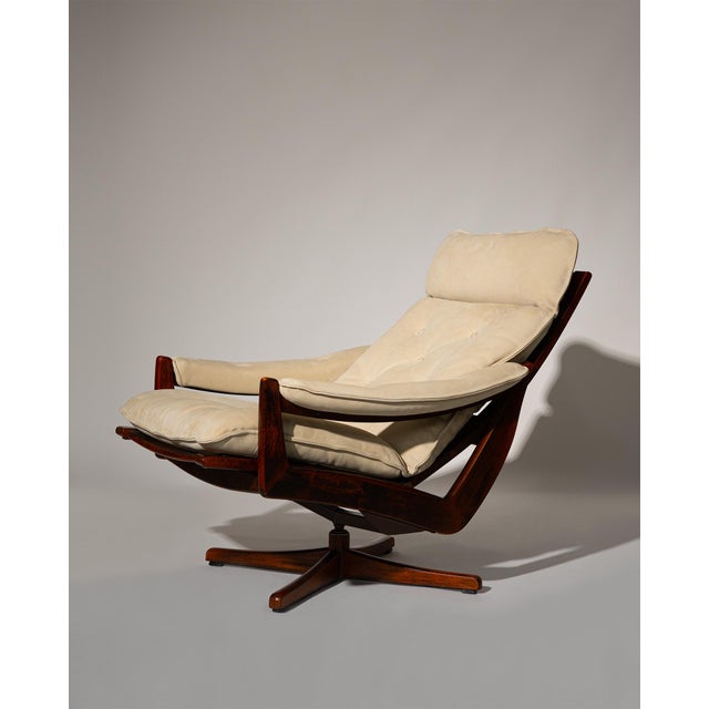 Brown Mid-Century Modern Reclining Chair by Lied Møbler, 1960s For Sale - Image 8 of 17