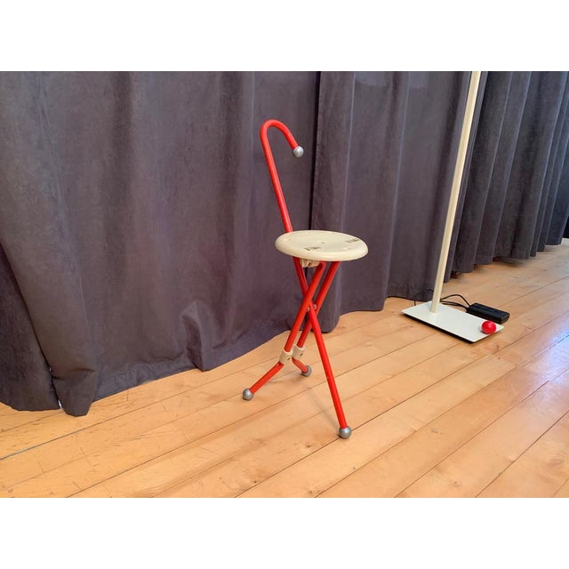 Beige Vintage Folding Chair by Ivan Loss for Ulisse, Italy, 1980s For Sale - Image 8 of 15