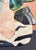 "New Directive" is an original mixed media collage on paper by Zac Woodiel. This is one of eight pieces in the "New...