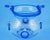 Blue 20th Century Art Deco Murano Glass Bucket Vase attributed to the Salviati & C. Glassworks, Venice, Italy, 1930s For Sale - Image 8 of 18