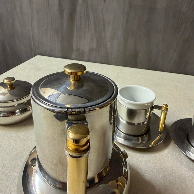 Silver 20th Century Italian Balzano Espresso Set - 6 pcs For Sale - Image 8 of 15