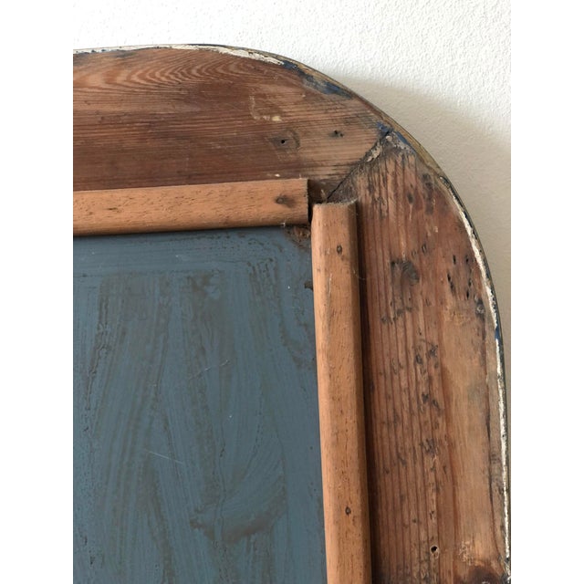 Wood Antique French Louis Philippe Mirror – Grey and Gold, Late 19th Century For Sale - Image 7 of 8
