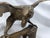 Brass Vintage Solid Brass Eagle Sculpture on Branch Pedestal Base, 19" Wingspan For Sale - Image 8 of 14