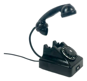 Polish Bakelite RWT Telephone Table Lamp, 1950s