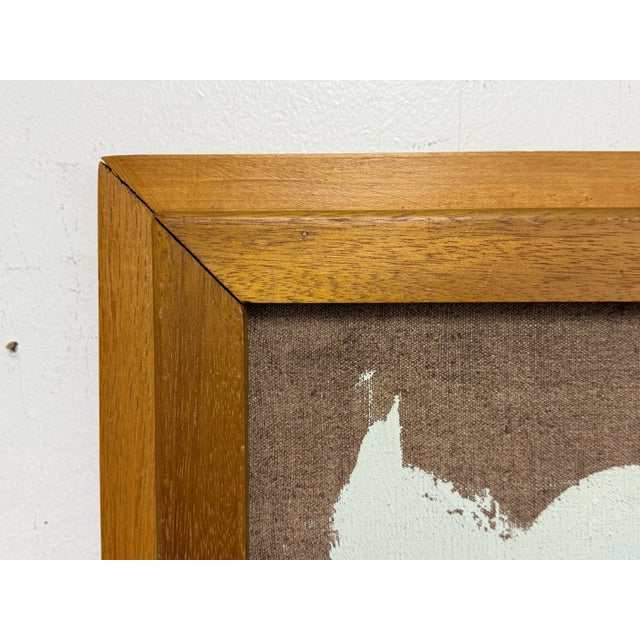 Artist Lace Framed Rustic Barn Painting, Circa 1963 For Sale - Image 4 of 12