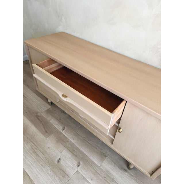 Vintage Organic Modern Sideboard | Solid Wood | Natural Finish For Sale In New York - Image 6 of 14