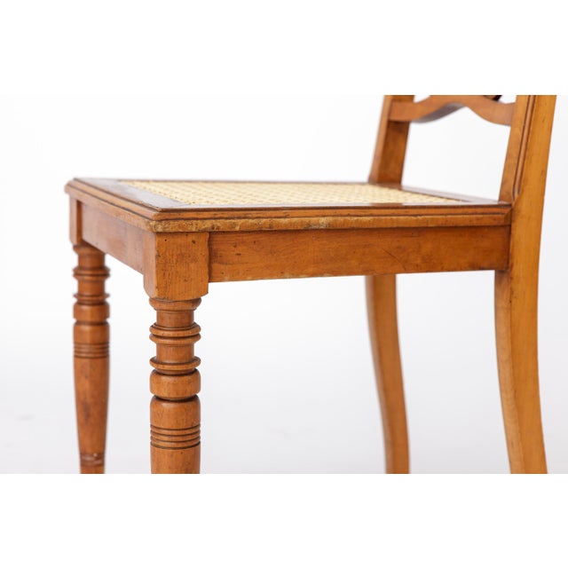 Brown Antique Belgian Dining Chair in Beech Wood, 1920s For Sale - Image 8 of 10
