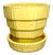 McCoy Pottery 1940s - 1960s Small “Yellow" Mid-Century Flowerpot and Saucer For Sale