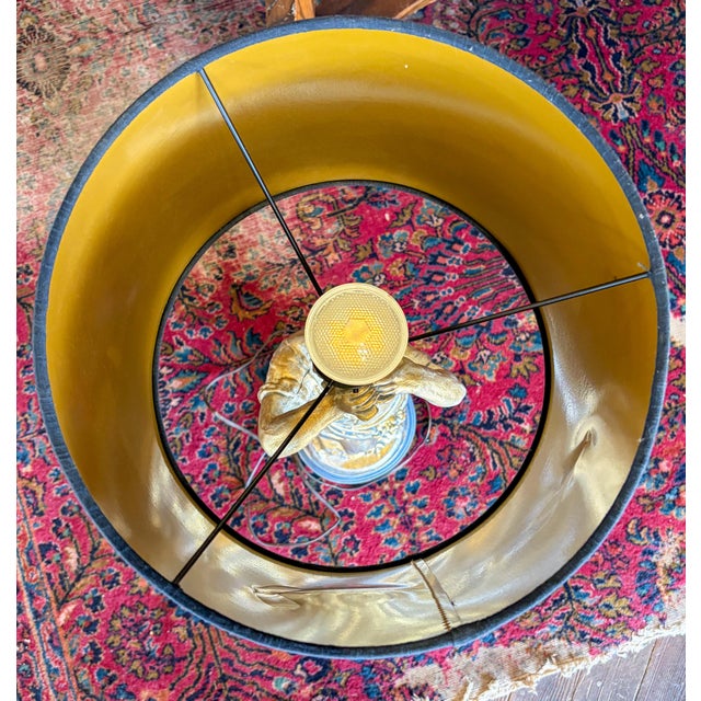 1960s Reproduction Auguste Moreau "Girl Dressing Her Hair" Table Lamp For Sale - Image 9 of 12