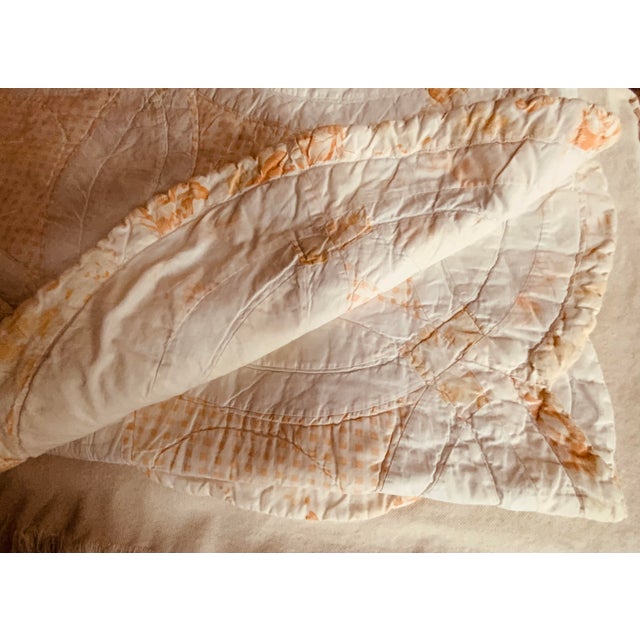 1920s Charming 1920s Double Wedding Ring Quilt For Sale - Image 5 of 18