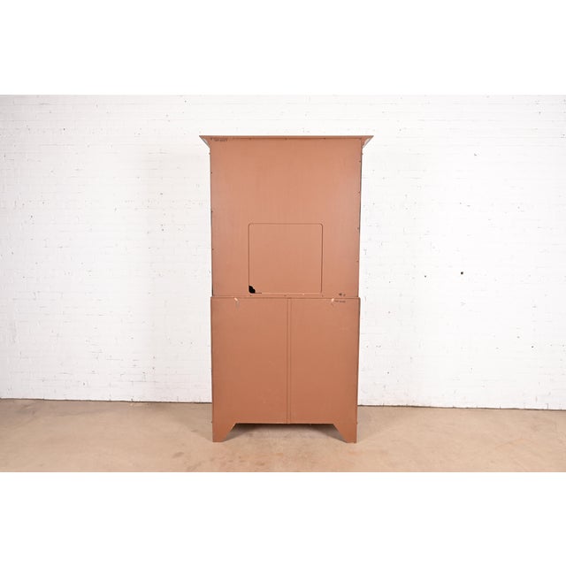 Baker Furniture Federal Mahogany Armoire Dresser or Linen Press For Sale - Image 11 of 12