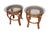 Rustic Bamboo, Rattan and Glass Side Tables, a Pair For Sale - Image 3 of 7