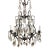 Early 20th Century French Louis XV Style Six Light Bronze or Brass Chandelier With Abundance of Cut Crystal Prisms For Sale