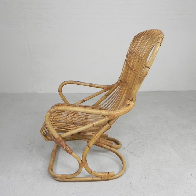 Bamboo Armchair by Tita Agnoli, 1960s For Sale - Image 8 of 18