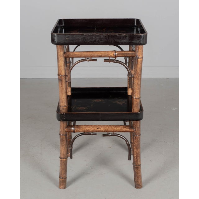 French Japonisme Bamboo Side Table For Sale In Orlando - Image 6 of 10