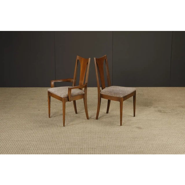 Wood Set of 6 Broyhill Premier 'Brasilia' Model #6140 Dining Chairs, 1960s, Signed For Sale - Image 7 of 17