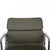 EA208 Chair in Olive Green Leather by Charles Eames, 2000s For Sale - Image 3 of 18