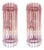 Italian Scenographic Pink Triedro Murano Glass Wall Sconces by Simoeng, Set of 2 For Sale