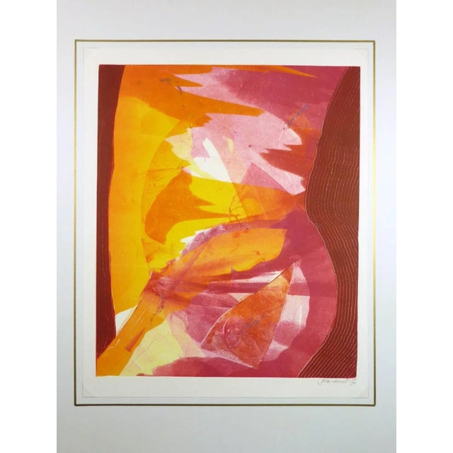 Kismine Varner, Red & Yellow Abstract For Sale - Image 4 of 5