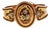 1860's 18k and Platinum Multi-Colored Gold French Flower and Engraved Bracelet For Sale