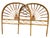 Mid-Century Modern Headboards in Bamboo and Rattan, France, 1960s, Set of 2 For Sale - Image 3 of 8